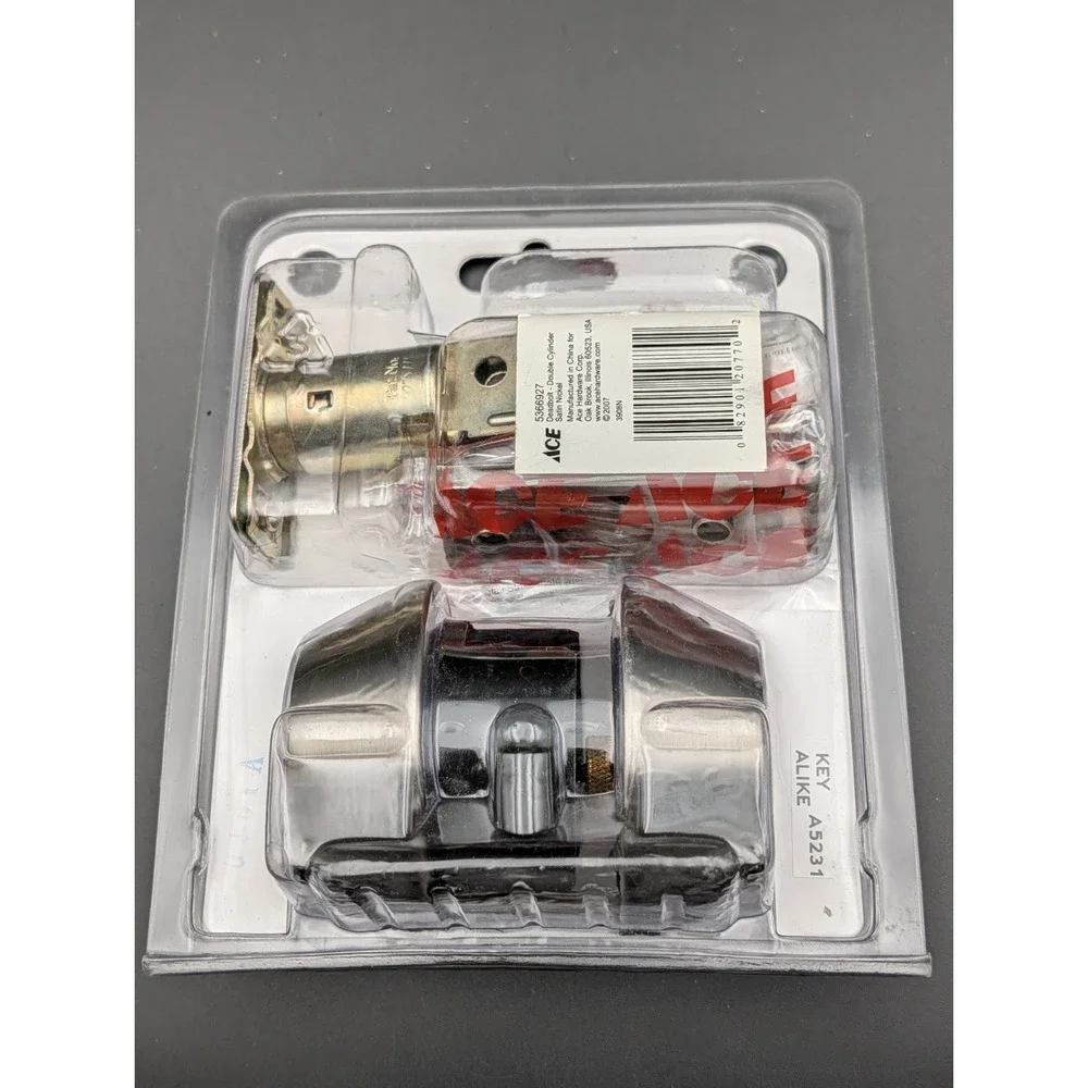 Deadbolt Ace Polished Brass Solid Brass Single Cylinder Deadbolt 5366927